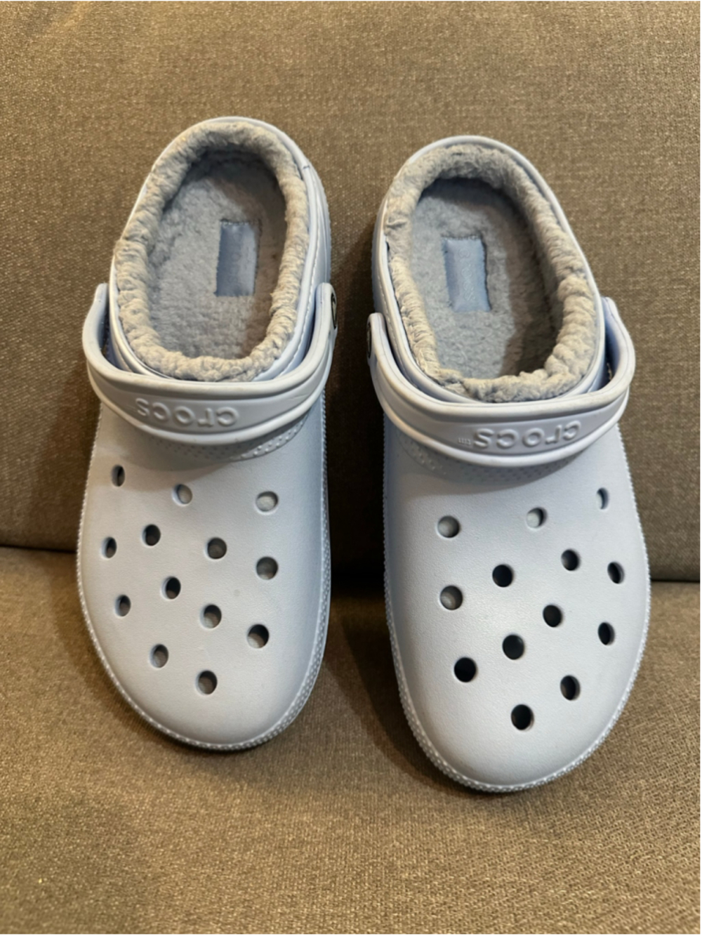 Crocs Lined Clogs Blue Women’s Size 12 Mens Size 10